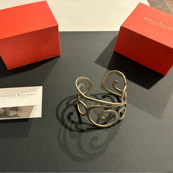 Rare Retired James Avery Sterling Cuff - Picture 3 of 7